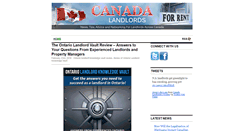 Desktop Screenshot of canadalandlords.org